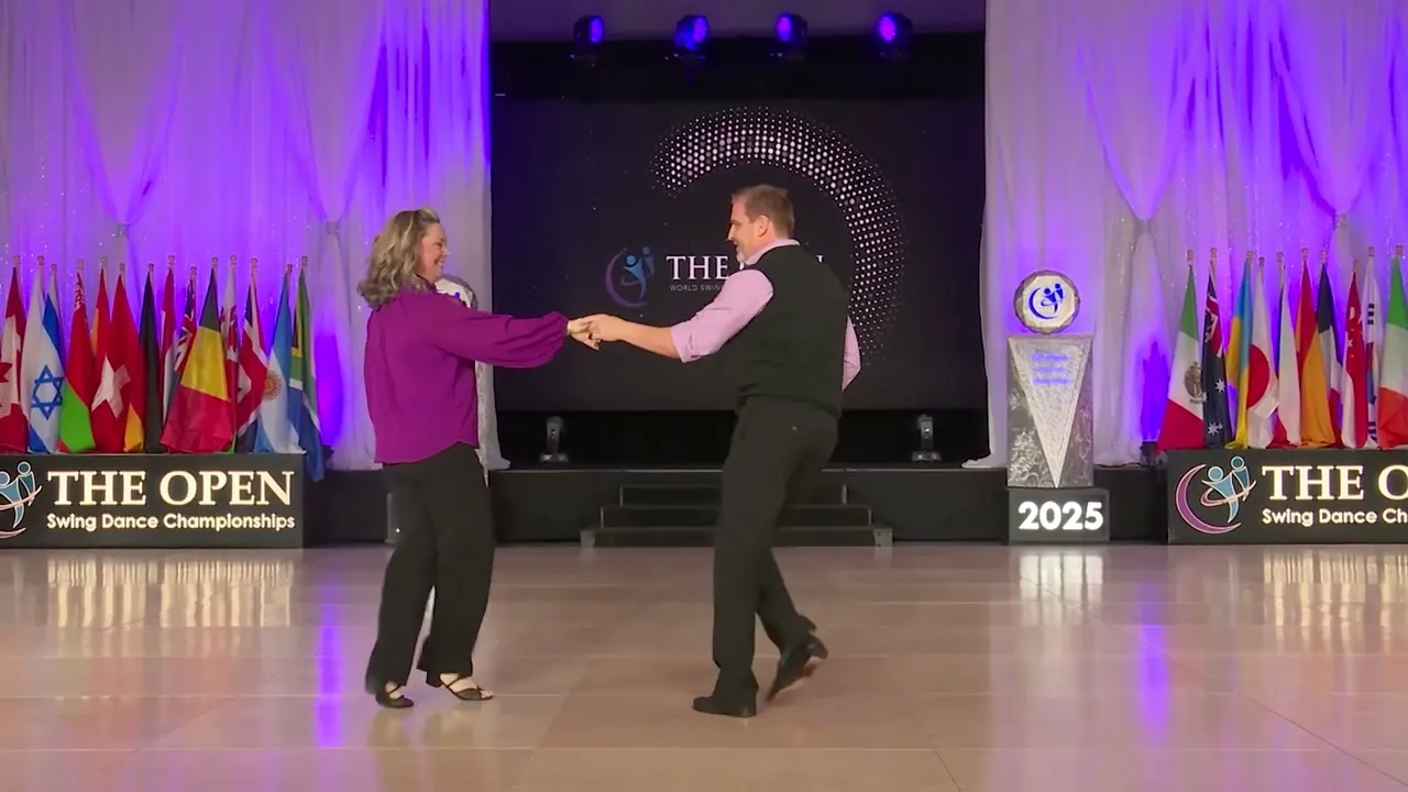 Joey Sogluizzo and Jennifer Sogluizzo - 1st Place Strictly Shag - Open - The Open 2025