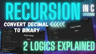 C Program To Convert Decimal To Binary Number using Recursion