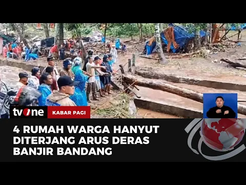Banjir Bandang Hanyutkan Rumah Warga di Pagaralam