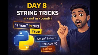 Python Day 8 String Membership Operators Case Methods Explained