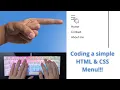 ASMR Programming - Coding a Simple Menu with only HTML CSS