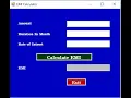 EMI Calculator in Visual Studio