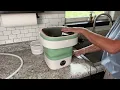 Portable Washing Machine 15L Foldable Mini Washer Review Travel Dorm Baby Laundry