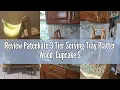 Review Pateekate 3 Tier Serving Tray Platter Wood Cupcake Stand Three Tiered Tray Stand Detachable
