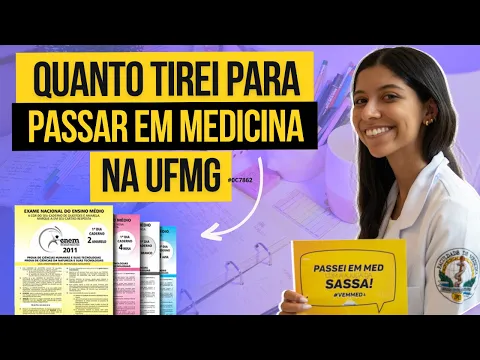 Vídeo: a progressão de acertos e de nota, edição por edição, de uma aluna aprovada em Medicina na UFMG