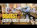BIGGEST MOST PACKED Estate Sale I have ever seen Thrift with me through 5 buildings