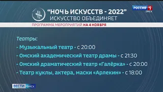 Омичи смогут бесплатно посетить Ночь искусств