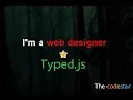 How to easily use the Typed js in HTML css jquery