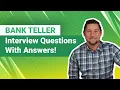 Bank Teller Interview Questions with Answers