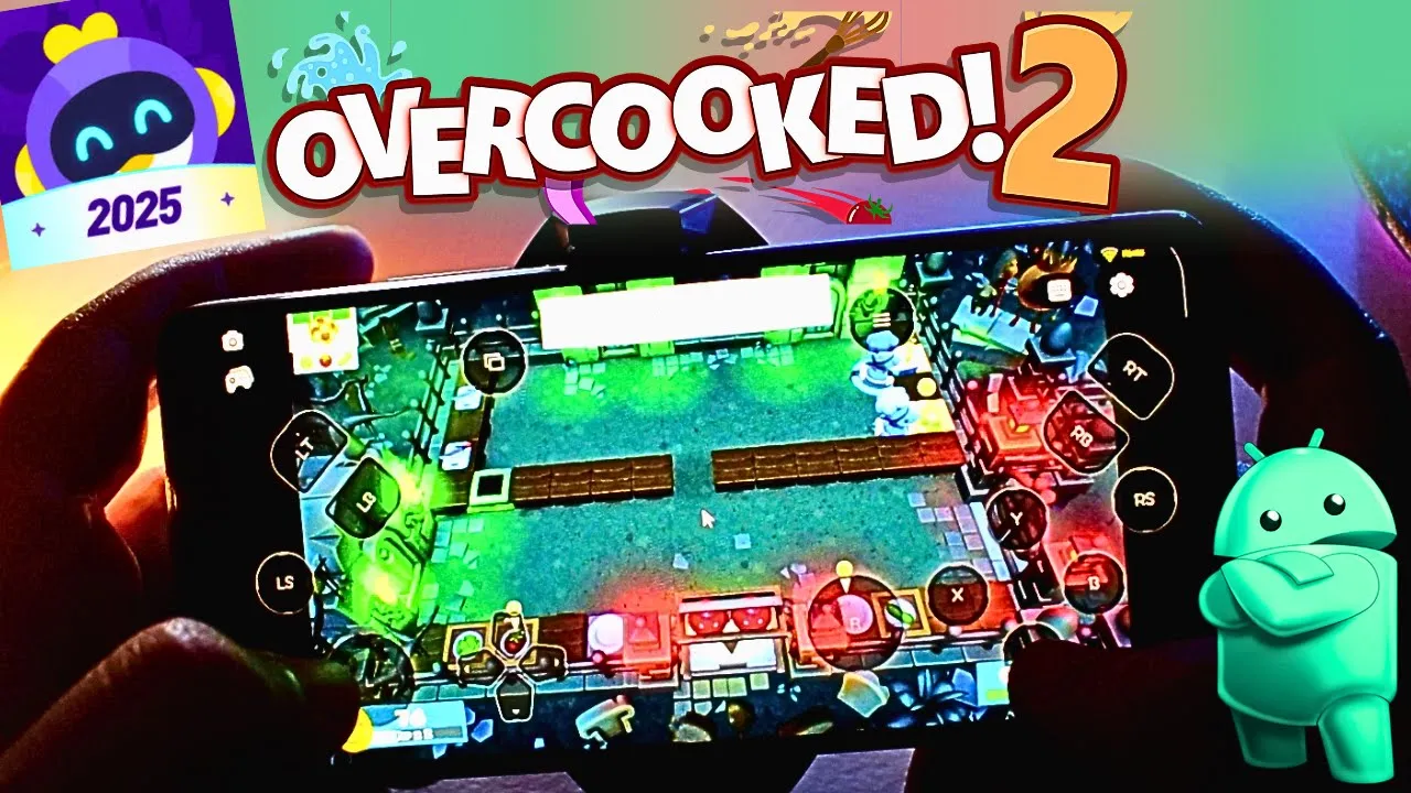 How to play Overcooked 2 on Android - Chikii 2025 - Gameplay
