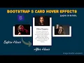 Modern Bootstrap 5 Card Hover Effects Responsive Profile Cards Design with Animation