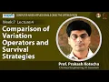 Lec 20 Comparison of Variation Operators and Survival Strategies
