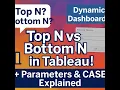 Top N Bottom N Parameters CASE in Tableau Simplified Tutorial