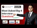 Big 4 Interview Questions For Fresher Deloitte KPMG EY PWC