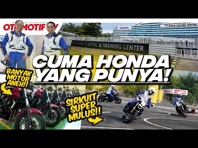 TEMPAT LATIHAN NAIK MOTOR HONDA TERBESAR di ASIA TENGGARA..!!! AHM SAFETY RIDING PARK l Otomotif TV