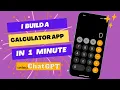 Build a Calculator App in 1 Minute using ChatGPT