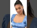 Download Lagu Gracie Satin Puff Sleeve Mini Dress in Blue