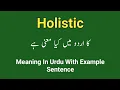 Holistic meaning in urdu Meaning of holistic in Holistic ka matlab kia hota ha