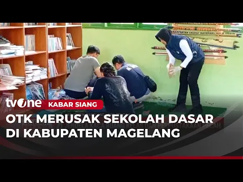 Sekolah di Magelang Dirusak OTK, Kaca Kelas dan Perpustakaan Pecah