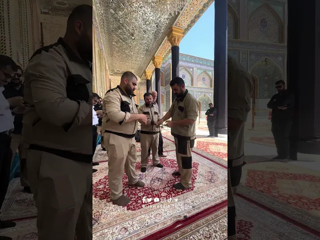 الصحن الكاظمي … يتشح بالسواد ..