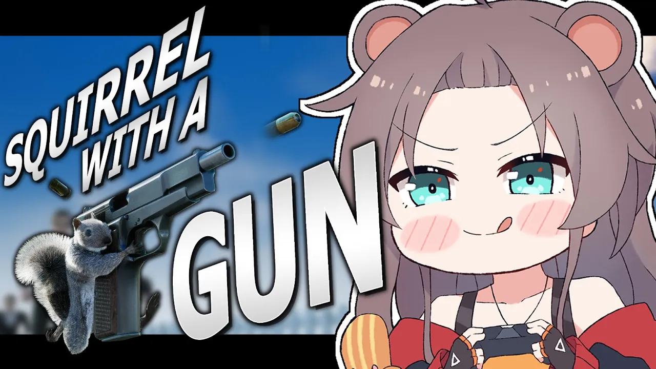 【squirrel with a gun】リスが銃で大暴れ！？いけー！まつりす～！?【ホロライブ/夏色まつり】