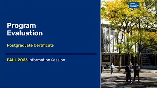 Program Evaluation Information Session Fall 2026