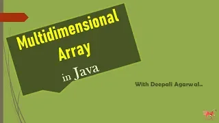 MultiDimensional Array in Java 2-D Array in Java CORE JAVA Hindi