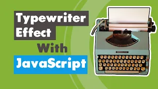 How to Create JavaScript Type Writer Effect Text Typing Animation Effect in HTML CSS JavaScript