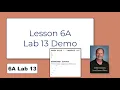 ByJO Java - 6A Lab 13 Demo