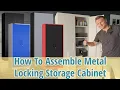 How To Assemble Amazon Metal Storage Cabinet with Shelves and Key Lock