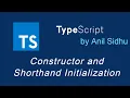 Typescript tutorial Constructor and Shorthand Initialization