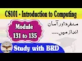 CS101 Lecture 131 132 133 134 135 Introduction to Computing CS101 Short Lectures