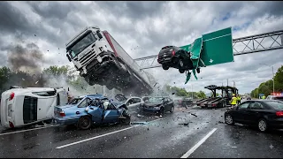 Moments Filmed SECONDS Before Disaster Idiots in Cars