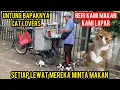 Download Lagu Mengharukan Kucing Jalanan Lapar Minta Makan Sama Penjual Bubur Ayam..‼️ MP3
