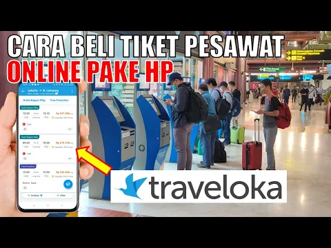 CARA BELI TIKET PESAWAT ONLINE DI TRAVELOKA PAKE HP TERBARU 2022 BOOKING TIKET