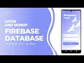 Login and Signup using Firebase Authentication in Android Studio Kotlin