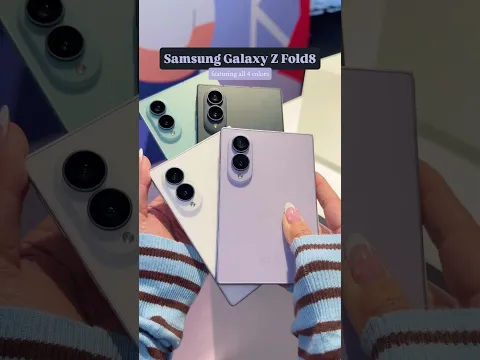 Do we keep the last color? Samsung Galaxy Z Fold8 featuring all 4 shades! @Samsung #GalaxyZFold