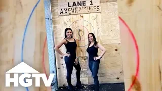 Page Turner Tries Axe Throwing in East Nashville HGTV