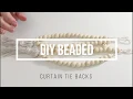 DIY Curtain Tiebacks No-Cost Project