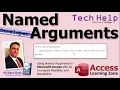 Using Named Arguments in Microsoft Access VBA for Increased Flexibility and Readability