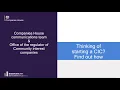 Webinar Starting a community interest company