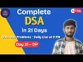 Day 21 Dynamic Programming DP One Shot 30 Interview Problems DSA in 21 Days LIVE
