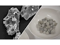 What is volcanic ash made of