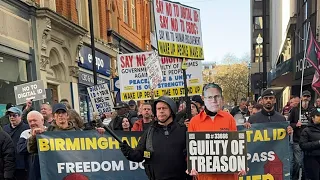 Birmingham DIGITAL ID PROTEST MARCH 