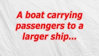 A boat carrying passengers to a larger ship CodyCross Crossword Answer