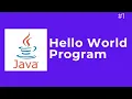 First Java Program Hello World With Proper Explanation In Hindi