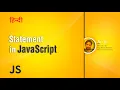 Statement in JavaScript What is JavaScript Statement Tutorial in Hindi Urdu