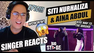 Download Siti Nurhaliza and Aina Abdul - Purnama Merindu \u0026 Semalam [Big Stage 2022]  | SINGER REACTION MP3