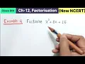 Class 8th Chapter 12 Factorisation Example 4 Factorise New NCERT Maths CBSE Board Syllabus