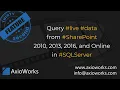 Export Lists from different versions of SharePoint to a single SQL Server database